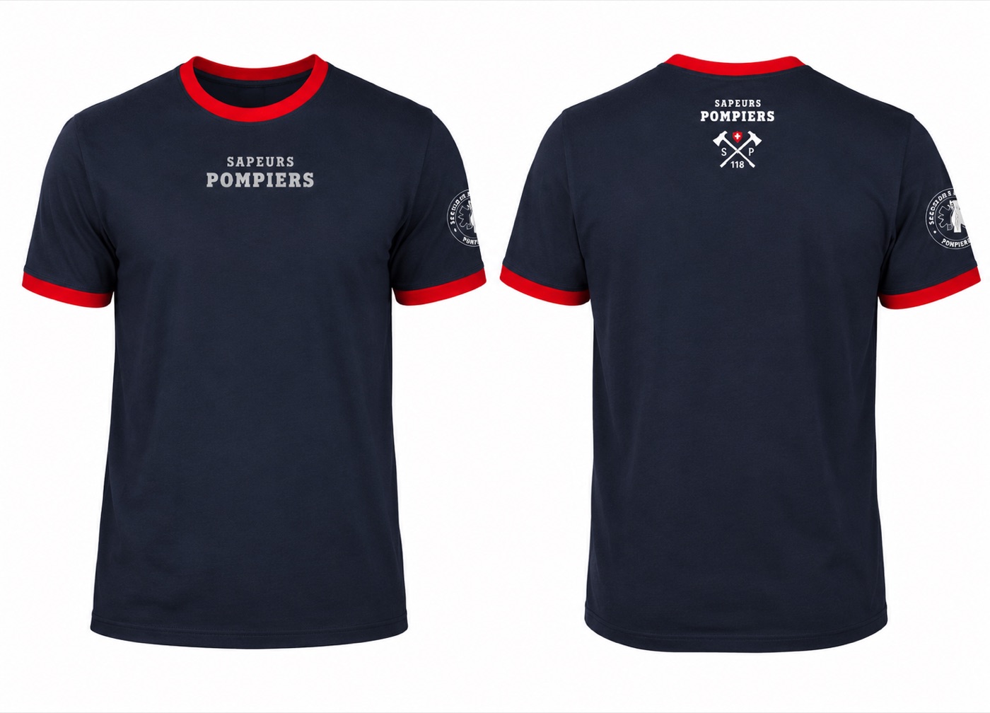 T-shirt - marquage poitrine, dos et manche
